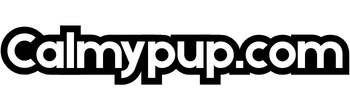 calmypup.com (black & white) logo
